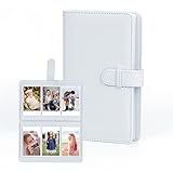 Easy Hood 富士フイルムフォトアルバム FUJIFILM チェキ アルバム ポラロイドアルバム 108枚収納 大容量 3インチミニ用instax mini EVO/12/11/8/9/7s/25/70/90インスタントカメラ写真 ウォレットアルバム 誕生日プレゼント 記念日 プレゼント ホワイト
