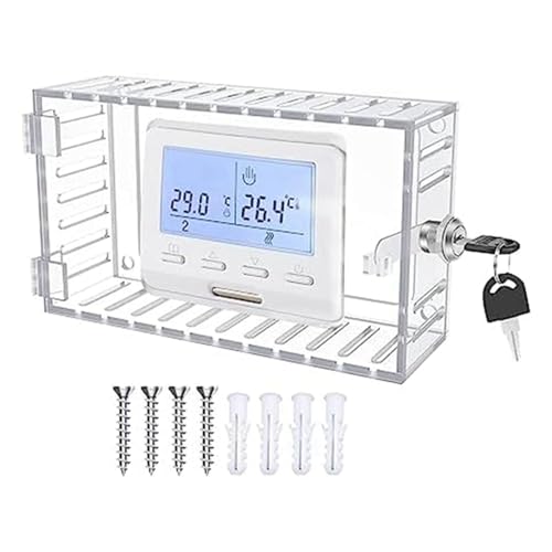 Protection de thermostat universelle avec serrure boîte combinaison acrylique - 3