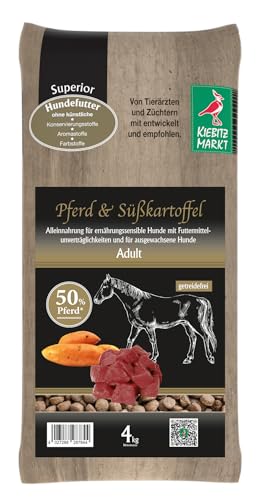 Kiebitzmarkt Superior Hundefutter Trockenfutter Adult Pferd + Süßkartoffel getreidefrei (1 kg)