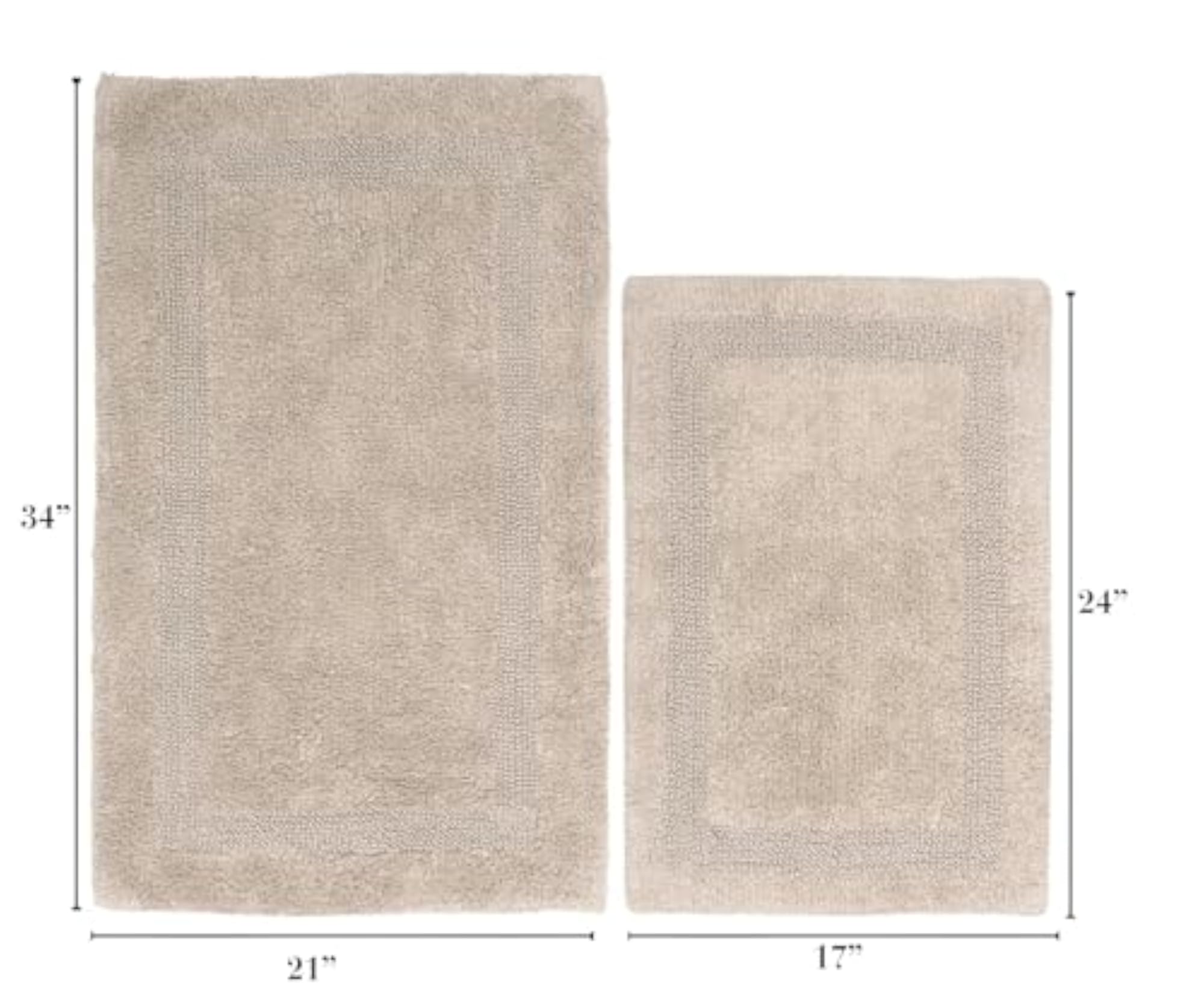 Reversible Cotton Bath Rugs Area Rugs for Spa
