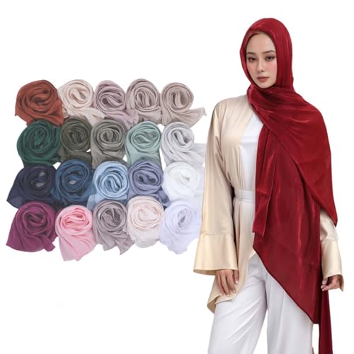 Women's Scarves Light Soft Fashion Solid Scarf and Wrap Shawl for for Evening Dresses Shiny2