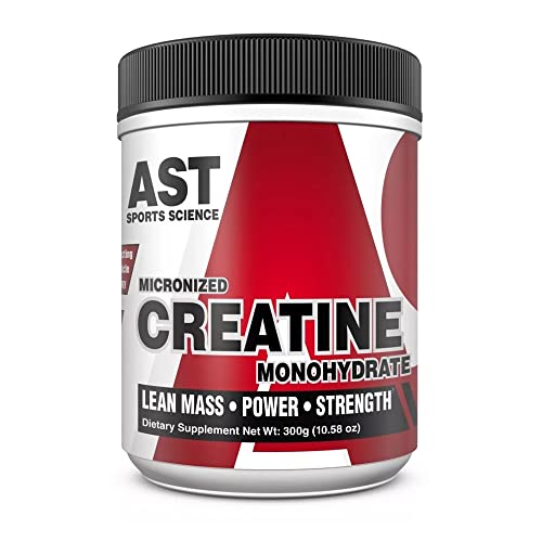 CREATINA MICRONIZADA E MONIHIDRATADA 300G - AST SPORTS SCIENCE