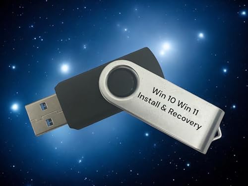 Bootable USB for Install & Reinstall Window 10 and Window 11 with Install Key, Software Tools for Recovery, Passwords resets, Machine troubleshooting. High Speed 64GB