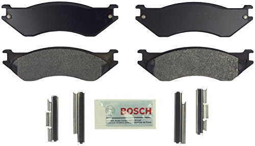 BOSCH BE758H Blue Semi-Metallic Disc Brake Pad Set With Hardware - Compatible With Select Dodge B1500, Ram 1500, Ram 1500 Van; FRONT