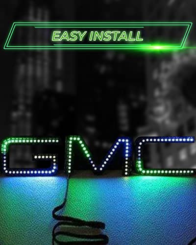 Kit LED RGB multicolor para emblema frontal GMC Sierra 07-18 miniatura 4
