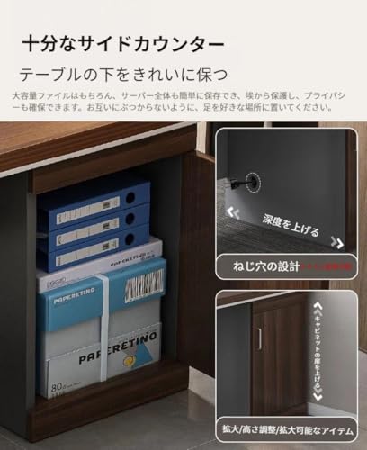 Nihig社長テーブル エグゼクティブデスク 社長テーブル 事務机 役員用 厚さ2.5cm天板 H型構造 120/140CM 社長机 法人向け 強力耐荷重 引き出し付き 配線孔・幕板付き 防水仕様 書斎机 リモートワークデスク おしゃれ 耐久性重視 一人用オフィス机 パソコンデスク (120X60X77cm,パソコンデスク＋椅子) [5]
