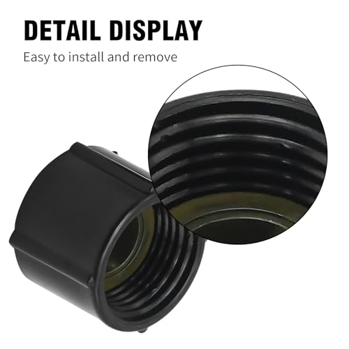 Image of Anxingo 2 Pcs Low Point Drain Seals and Caps, Replacement for RV Camper Travel Trailer, Replace for 1 /2 Inch Hot and Cold Water Lines
