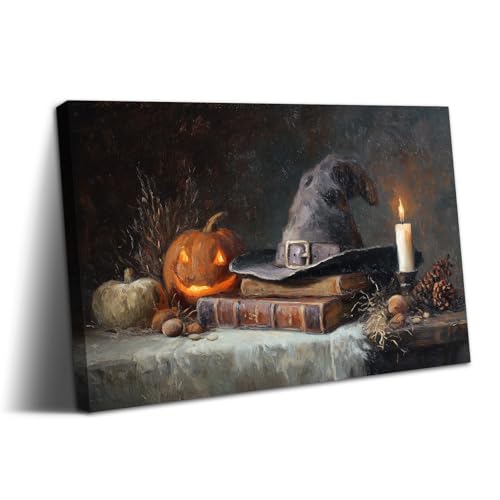 Wewejia Dark Academic Wall Decor30x20 Inch, Witch Hat and Magic