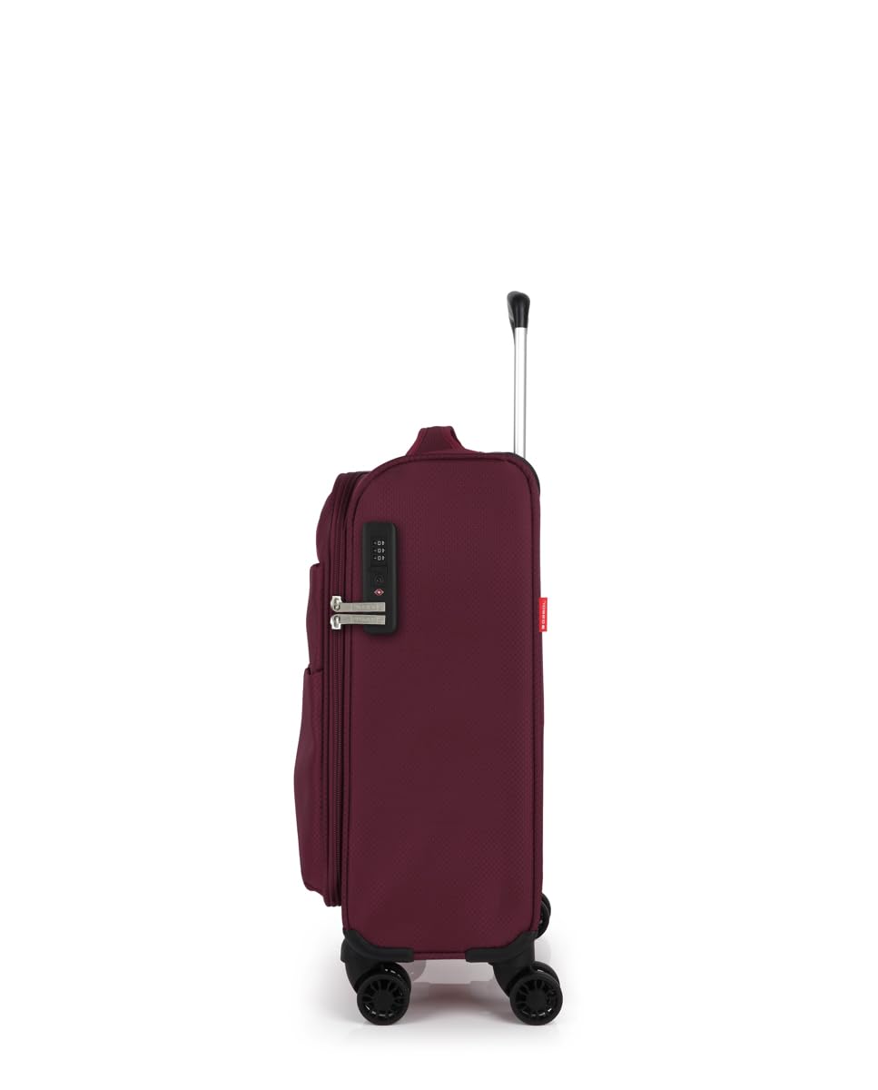 Gabol - Maleta de Cabina Blanda Cloud 55x38x20 cm - Equipaje de Mano Ligero 2kg con Capacidad 35L - 4 Ruedas Dobles y Cerradura TSA - Diseño Español en EVA Resistente y Flexible