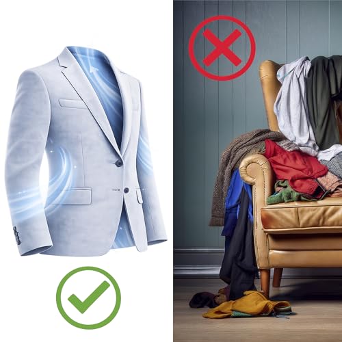 Valet de hombre HAKU de madera para evitar arrugas en trajes y chaquetas 5