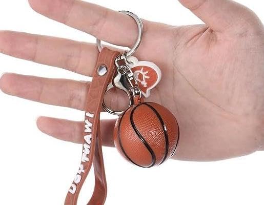 1pc Basketball Keychain 3D Sports Fan Lover Party Gif image 4