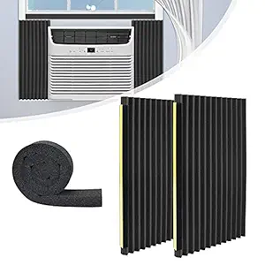 Pearwow Window Air Conditioner Foam Insulation Panels,17 x 9 x 7/8 Inch AC Side Insulating Panel Kits with Window AC Foam Seal Strip Insulation,3.2 ft x 1 Roll