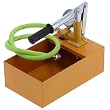 Funcionamiento conveniente: la bomba de prueba de presión se opera manualmente, es fácil de usar y admite una prueba de presión máxima de 25 kg.