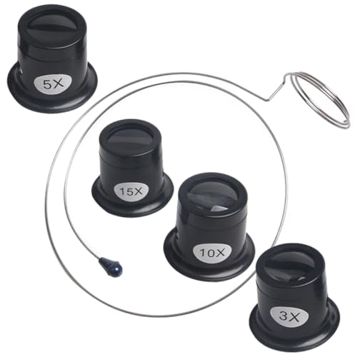 FOYTOKI Jewelers Loupe Magnifying Glass 2X Magnification Watch Repair Loupe Headband Magnifier for Reading Essential Tool for Watchmakers Random Color