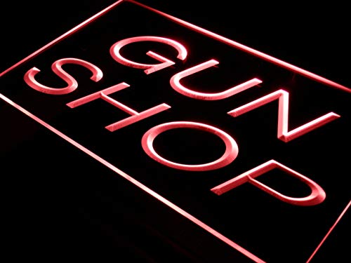 ADVPRO Gun Shop Display Store LED Neon Sign Red 24 x 16 Inches st4s64-i441-r