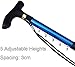 JIYTG Adjustable Folding Walking Stick Walking Stick for Men Women Portable Walking Stick to Balance Mobility Lightweight Foldable with Carrying case