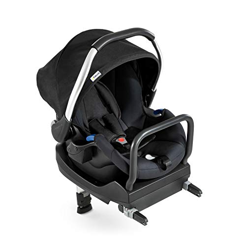 Hauck Comfort Fix Set, Siège Auto Groupe 0 avec Base Isofix, ECE 44/04 de la Naissance à 13 kg, Protection Latérale, Indicateurs de Sécurité, Système de Voyage, Noir