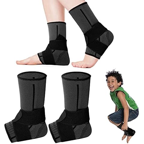 1 Pair Kids Ankle Brace Compression Sleeves Cover