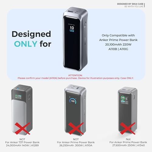Funda de silicona SIKAI CASE para Anker Prime Power Bank 20K 220W miniatura 2
