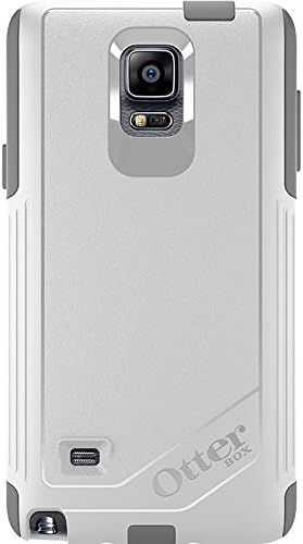 OtterBox Samsung Galaxy Note 4 Case Commuter Series - Retail Packaging - Glacier (White/Gunmetal Grey)