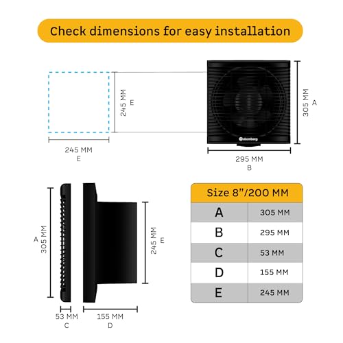 Add atomberg Efficio Exhaust Fan 200mm (8 Inches) Black - Image 6
