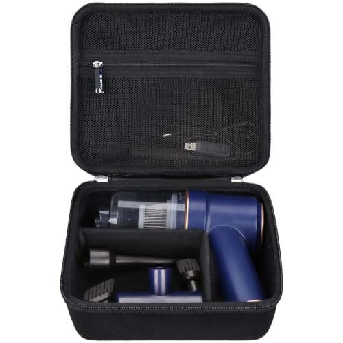 Image of Hard Travel Case for KMM Handheld Car Vacuum Cleaner, Portable Auto Vacuum Cleaner Accessories Storage Bag Carrying EVA Case for KMM LT-117C 9000Pa Air Duster (Full Black)