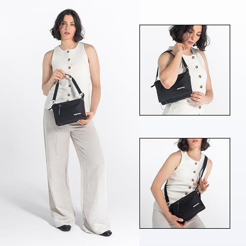 Image of Sherpani Mei, Small Anti Theft Crossbody Purse, Lightweight Cross Body Bag, Handbags, Fashion Trio Bag