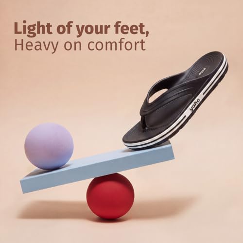 Image of YOHO Grip Orthopedic Slippers for Men | Waterproof Monsoon Footwear | Footpharma Footbed & TripleDense Foam | Anti-Skid Chappals