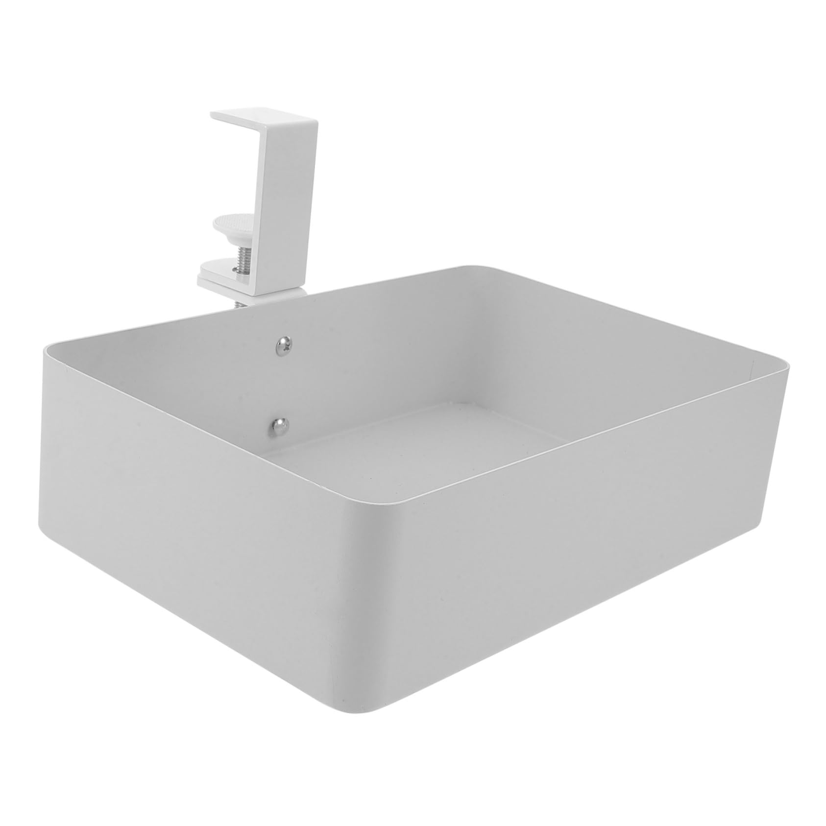 Homoyoyo Cestino Portaoggetti in Metallo da Appendere Sotto Ripiano Organizer per Piccoli Spazi in Cucina e Bagno Contenitore di Stoccaggio Discreto e Resistente