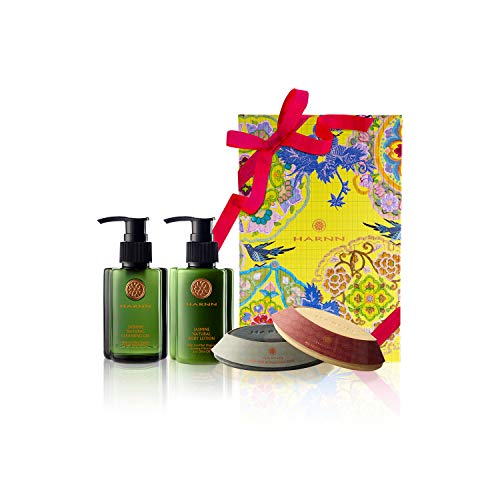 COFRE DE REGALO - HARNN Natural Body Care Set - JAZMIN I - Crema de ducha, loción corporal, jabónes (JAZMIN)