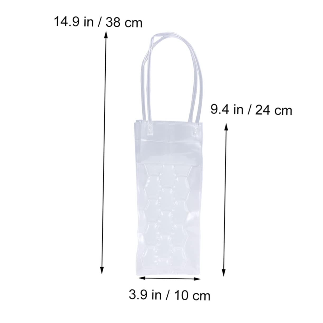 BRIGHTFUFU 2 Pcs Wine Cooling Bag Wine Cooler Bag Wine Cooler Gel Bag Wine Carrier Wine Bottle Freezer Bag Wine Chiller Bag White