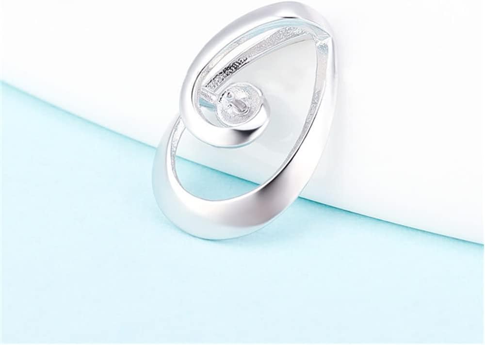 Sterling Silver Simple Waterdrop Bail Pin Pendant Fitting for Pearl Jewelry, Design Pendant Mount for Women DIY Jewelry Making - Image 2