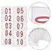 SUPVOX 10pcs Running Bibs Tearproof Numbers for Competitions Lightweight Race Tags for Marathons and Athletic Events Large Readable Digits