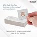 BCW Premium 2x2 Penny Size Coin Holders - Pack of 100 Fold & Staple Coin Flips for Cent/Penny Coins (19mm) - Crystal Clear Archival Polyester and Sturdy Cardboard Construction