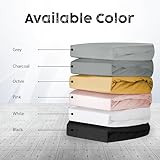 Ev Dekor Single Fitted Sheet Blush,Pink - Deep Pocket Bedsheet 14inch (35 cm) - Soft Brushed Microfiber Fitted Bed Sheet Single Size – Easy Care Bottom Sheets, 35cm deep fitted sheets - Image 5