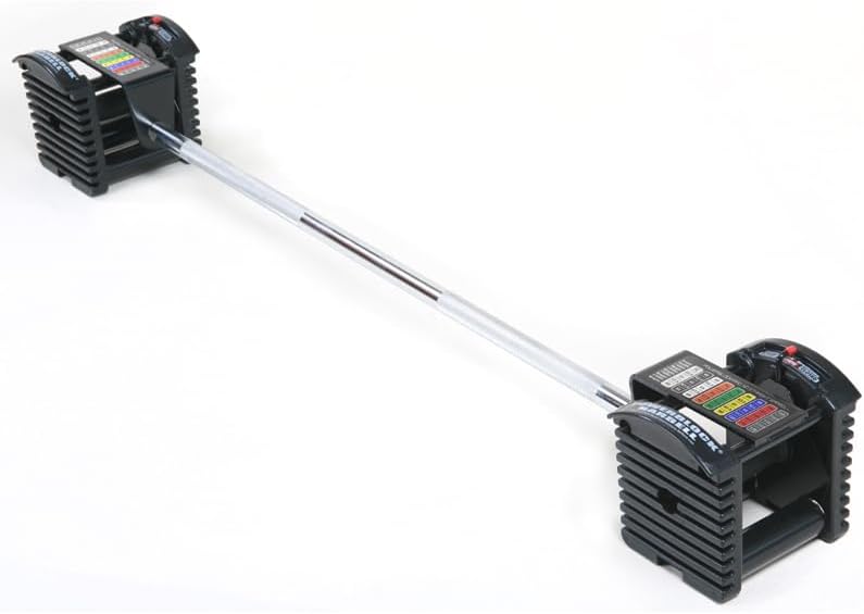PowerBlock Barra recta Pro Series  Mancuernas ajustables compatibles con Pro Series, levantamiento de pesas, barra de rizo, barra de pesas, equipo