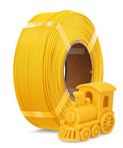 OVERTURE High Speed Refill PLA+ 3D Printer Filament 1.75mm, 1kg Yellow