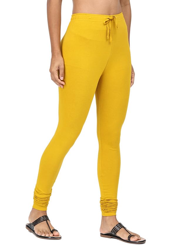 Image of Robinbosky Cotton Churidhar Leggings for Women - Stylish, Stretchable & Flattering Fit for All-Day Comfort