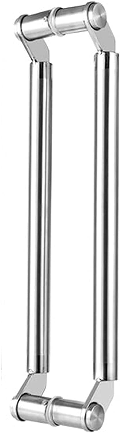 CWCQGH Door Push Pull Door Handle Stainless Steel Brushed Sliding Door Handle for Shower Door/Glass Door/Pocket Doors, 24/32/40/48Inch Entry Door Handle for Office/Front Door,Sier-120Cm(47.2In)