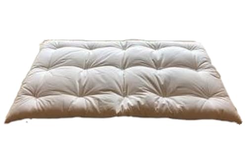 敷布団 子供 カバー セット 自然素材の手作りこども敷きふとん+和晒しガーゼ で作ったカバー ピンクのセット 寝具 ガーゼ 布団 ふとん ジュニアサイズ