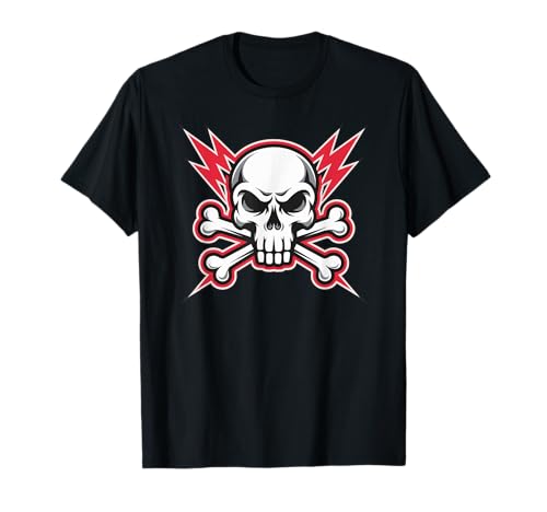 Rock Skull Cool Biker Style 39 Camiseta