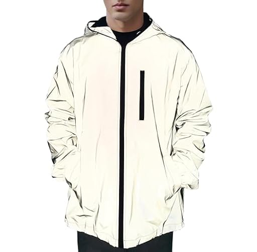 NewL Chaqueta Reflectante Ropa de Ciclismo para Hombres Deportes al Aire Libre para Hombres y Mujeres Chaqueta Reflectante con Capucha (S) | Ya disponible en tu tienda friki favorita! En mundofriki.es!