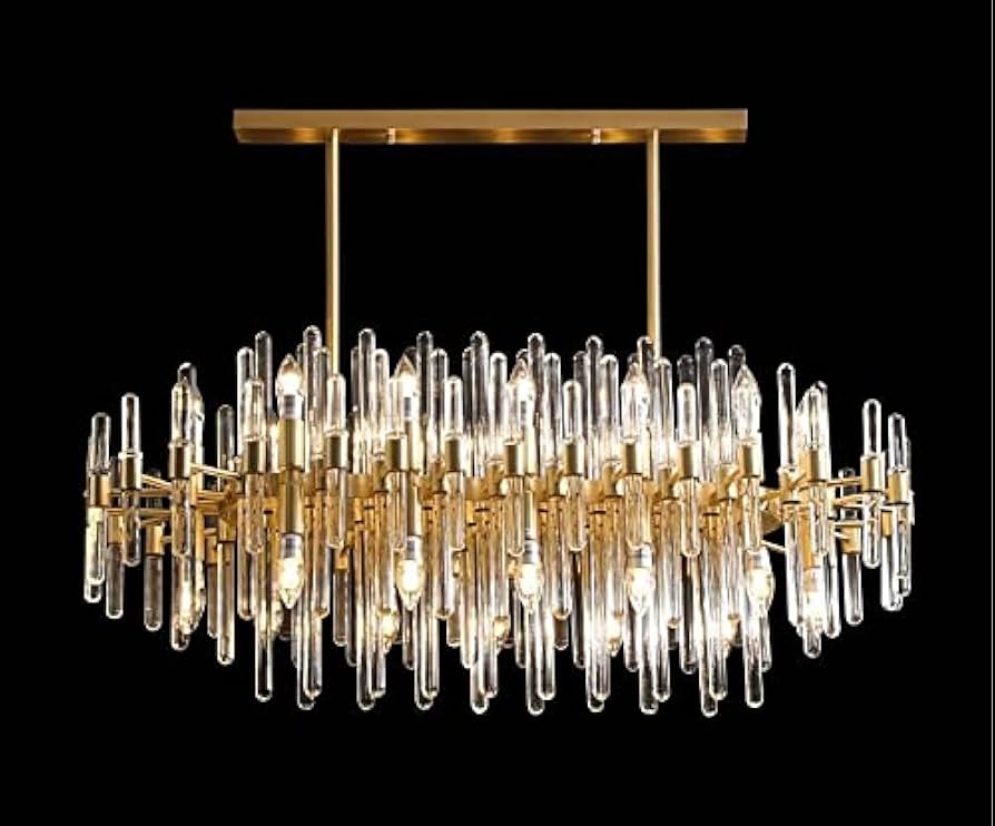 colonista KAKE-nista 【雷model】 Amazon.com: CHAVELA Crystal Chandelier Rectangular Copper