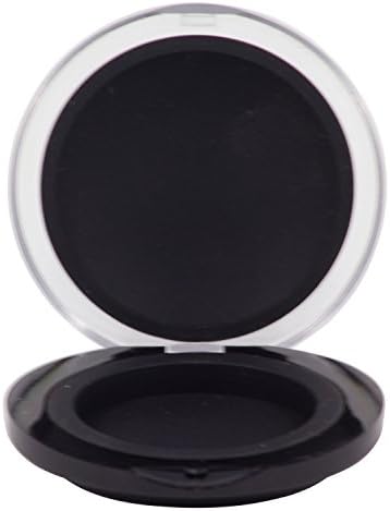 Non-Stick Silicone Wax Dab Concentrate Compact Clamshell Containers 10 ml Multi Use Storage Jars (Black, 1)