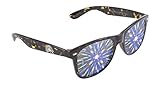 Diffraction Glasses - The Original Prism Rave Sunglasses from Rainbow OPTX (Leopard, Clear)