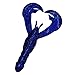 Strike King Rage Tail Craw,Blue Sapphire, 0.145