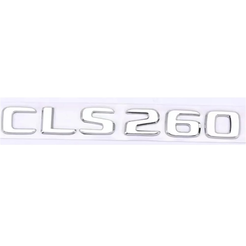 YTQMoreBNZ YYDStes Gloss Black silver ABS Compatible With Mercedes-Benz New Letter CLS260 CLS300 CLS320 CLS350 CLS400
