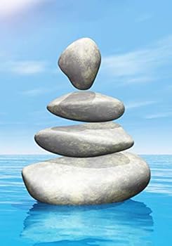 Paperback Balancing Stones Notebook -- Creative Journal: 7x10, Cream Paper, 5mm Dot Grid, 184 Pages Book