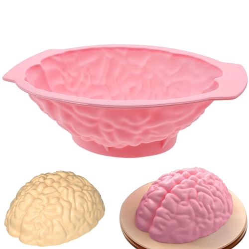 Arvintas 3D Human Brain Jello Silicone Mold, Large Volume with