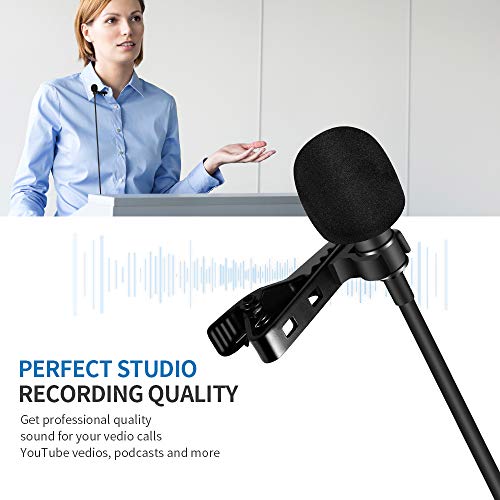 DERICAM USB Desktop/Laptop Computer Mikrofon, 360° Omnidirektionales Kondensator Mikrofon, PC Mikrofon für… – Bild 5